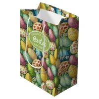 Colorful Decorated Easter Eggs ID1012 Medium Gift Bag