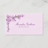 Pretty Pink Cherry Blossoms Business Card