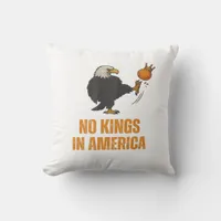 No Kings In America We The People Political Vintag Throw Pillow