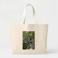 Pegasus On the Plaza Large Tote Bag