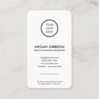 White Minimalist Professional Corporate Branding Business Card