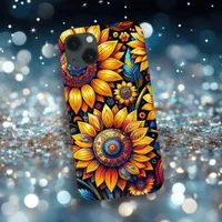 Beautiful Hyperrealistic Sunflower Art   iPhone 13 Case