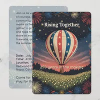 Rising Together 250 Years in the Making Invitation