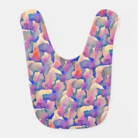 Watercolor Pattern Baby Bib