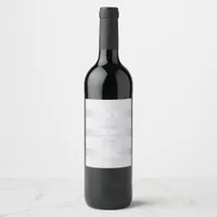 Wedding Wine | Violet Silver Shimmer Stripes Wine Label