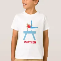 Boys Gymastics Man on Pommel Horse Cool T-Shirt