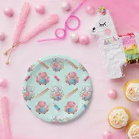 Back to School Elephant Pattern Paper Plates