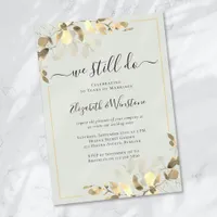 Eucalyptus Sage Green Vow Renewal Invitation