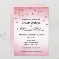 Pretty Pink Grand Opening Party Invitation