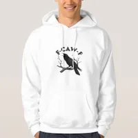 Gothic Crow Funny F-Caw-F Humor Essential Creative Hoodie