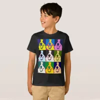 Colorful Retro Border Collie Pop Art Kids' T-Shirt