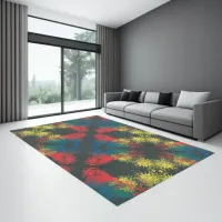 Impulsive Color Splash Toddler Art Rug