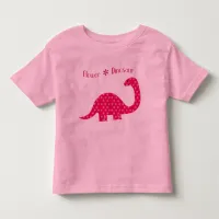 Flower Dinosaur Toddler T-shirt