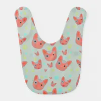 Cute Dog Face Pattern - Baby Bib