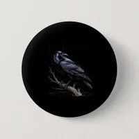 Crow, F-Caw-F Funny Bird Funny Quote Button