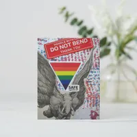 A Safe Space Flying Elephant Fantasy Collage Postcard