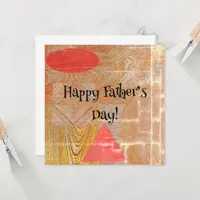 Wood - geometric shapes  - Father’s day Card