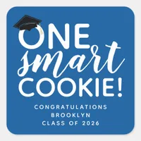 One Smart Cookie Graduation  Square Sticker