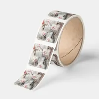 Snow Babies - Christmas Baby Goats 3 Square Sticker