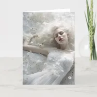 Dandelion Dreaming Woman Card