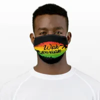 Wah Gwaan Jamaican Whats Up How Are You Saying Adult Cloth Face Mask