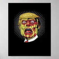 Trumpkin Retro Halloween   Poster