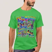 Artist Graffiti Text Black Shirt