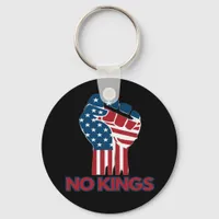 No Kings Anti Classic Retro Style Keychain