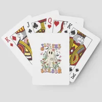 Tis The Season Retro Halloween Party Funny Trendy Poker Cards