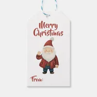 Father Christmas Gnome Merry Christmas Gift Tag