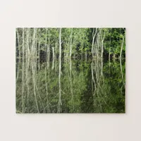 Trees Reflecting on the Mississippi River Jigsaw Puzzle