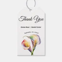 Elegant Watercolor Calla Lilies Romantic Floral Gift Tags