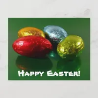 Easter Chocolate Candy Postcard