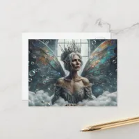 Fairy elder Queen Grey Hair in the Bubblebath  Postcard