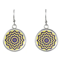 Geometric Zig-Zag Talisman Earrings