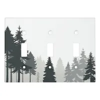 forest silhouette light switch cover