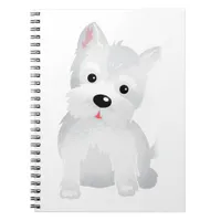 Westie dog notebook