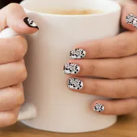 Goth Skulls Patterned Halloween Minx Nail Art