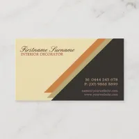 Simple Stylish Architect Decor w/ Logo Business Ca Business Card