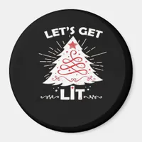 Let's Get Lit - White Essential Magnet