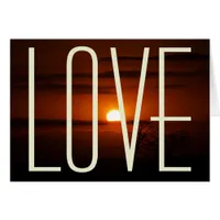 LOVE SUNSET Card