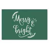 merry and bright Christmas Holiday Tissue Paper