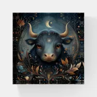 Taurus Bull Zodiac Astrology Celestial Birthday Paperweight