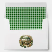 Locally Grown Gingham – Farmers Market Birthday Envelope
