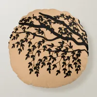 Round pillow - Fragile Branches