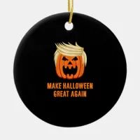 Make Halloween Great Again Funny Trumpkin – Basic  Ceramic Ornament
