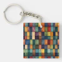 Rainbow LGBTQ style design Keychain