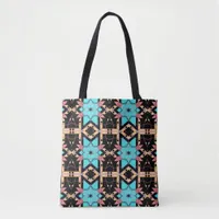 Elegant Boho Mystical Mosaic Geometric Pattern Tote Bag