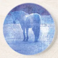 Purple Horse Drink Coaster