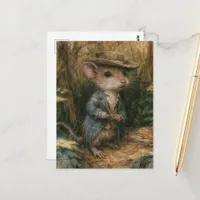 Adorable Fantasy Mouse Postcard